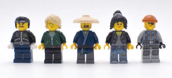 70607 lego ninjago movie city chase minifigs