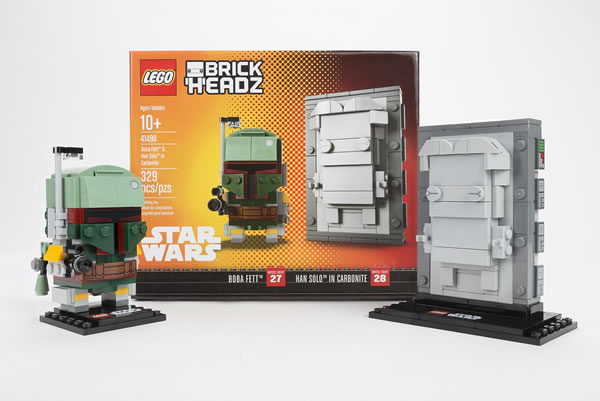 LEGO Star Wars BrickHeadz - 41498 Boba Fett & Han Solo in Carbonite (NYCC 2017 Exclusive)