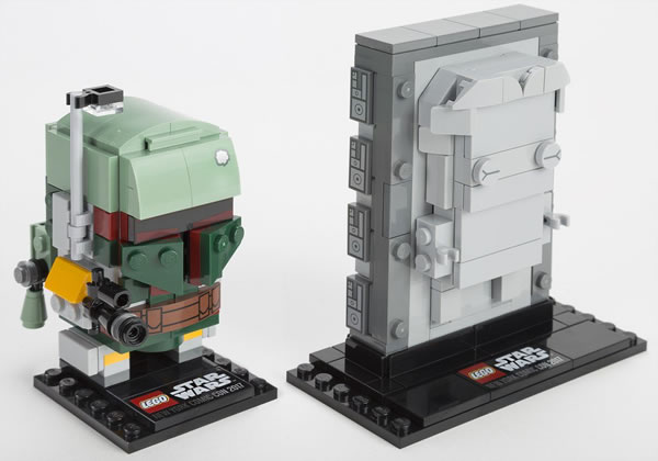 LEGO Star Wars BrickHeadz - 41498 Boba Fett & Han Solo in Carbonite (NYCC 2017 Exclusive)