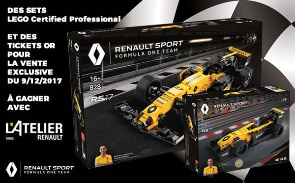 Concours : des sets LEGO LCP et des tickets Or à gagner avec l'Atelier Renault !