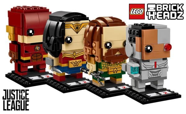 Nouveautés LEGO BrickHeadz 2018 : Voici Flash, Wonder Woman, Aquaman et Cyborg