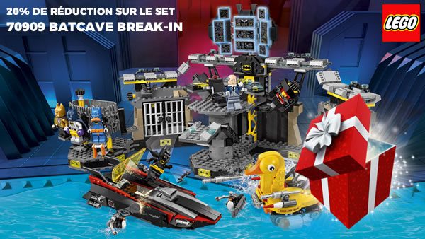 Sur le LEGO Shop : -20% sur le set 70909 Batcave Break-in