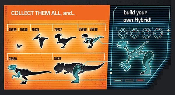 LEGO Jurassic World : Build your own Hybrid