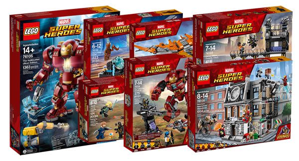 Les nouveautés LEGO Marvel Avengers Infinity War sont disponibles