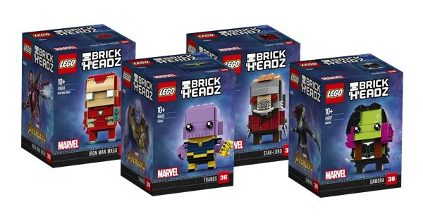 Figurines LEGO BrickHeadz Marvel Avengers Infinity War : les visuels officiels