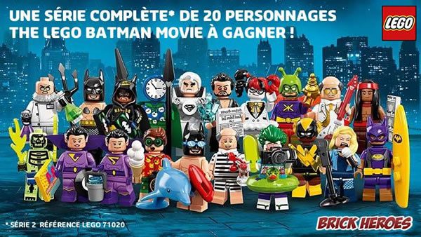 Concours : Une série de 20 personnages The LEGO Batman Movie à gagner !