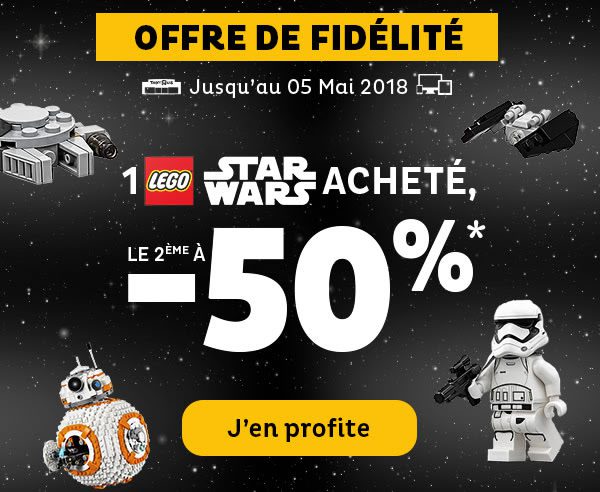 Chez Toys R Us : le 2ème set LEGO Star Wars à -50%