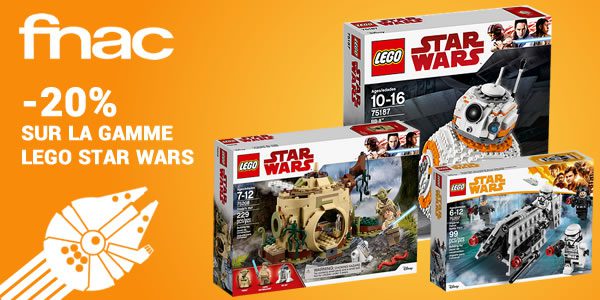 Sur FNAC.com : -20% sur la gamme LEGO Star Wars