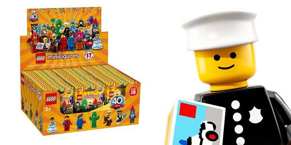 71021 Minifigures Series 18 : la boite de 60 sachets est disponible chez amazon