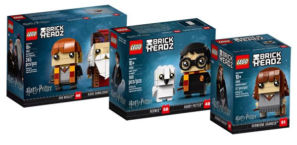 LEGO BrickHeadz Harry Potter : Les visuels officiels des trois sets prévus