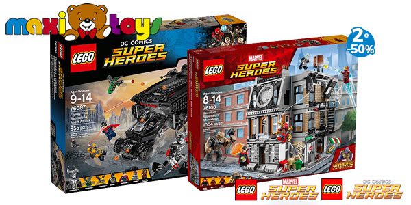 Chez Maxi Toys : -50% sur le 2nd set LEGO Super Heroes