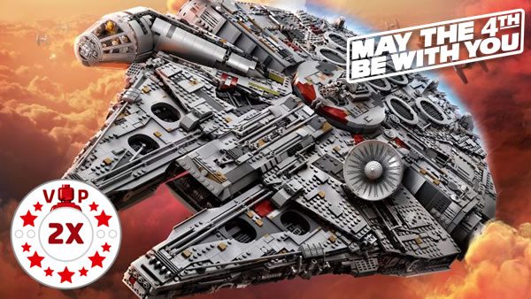 Shop LEGO : Points VIP doublés aussi pour le set 75192 UCS Millennium Falcon