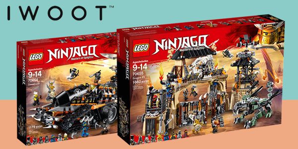 Chez IWOOT : 15% de réduction sur deux nouveautés LEGO Ninjago