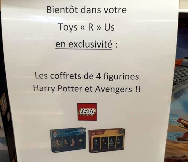 Packs de minifigs en édition limitée : ils arrivent en France...et ce sera bien chez Toys R Us