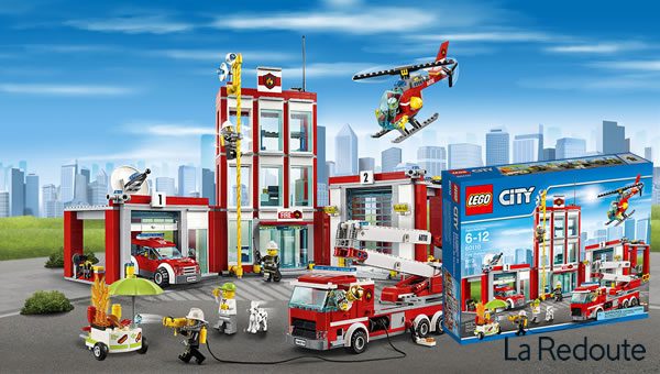 Concours : Un set LEGO CITY 60110 Fire Station à gagner avec La Redoute !