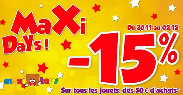 offre maxitoys decembre 2018