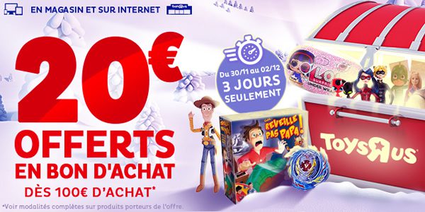 toysrus bon dachat decembre 2018