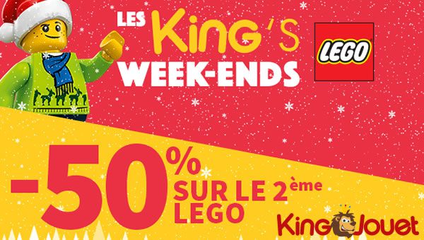 Chez King Jouet : -50% sur le 2ème produit LEGO acheté