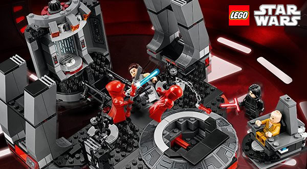 Calendrier de l'Avent #8 : Un set LEGO Star Wars 75216 Snoke’s Throne Room à gagner