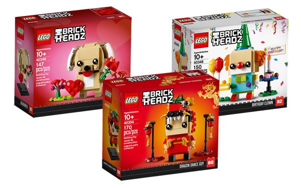 Nouveautés 2019 : les visuels officiels des sets LEGO BrickHeadz "Seasonal" prévus