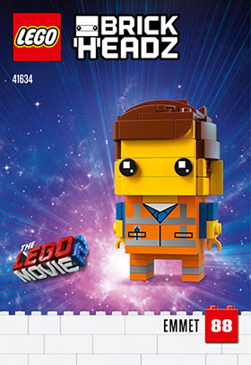 41634 emmet brickheadz lego movie 2019