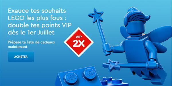 Points VIP doublés sur le Shop LEGO : C'est parti !