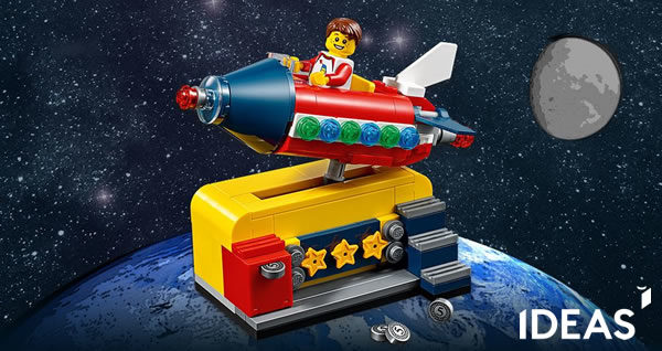 Sur le Shop LEGO : LEGO IDEAS 40335 Space Rocket Ride offert dès 85 € d'achat (Round #2)