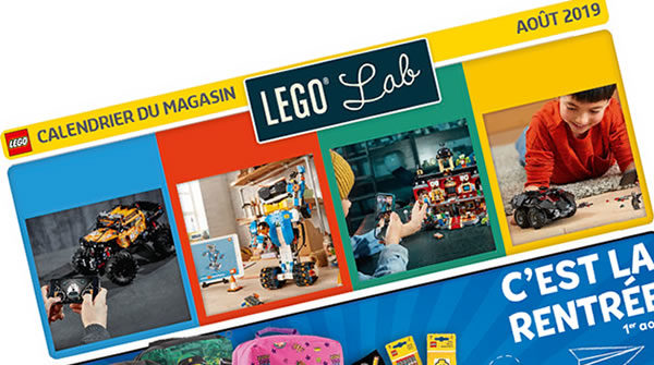 LEGO Store Calendar - Août 2019