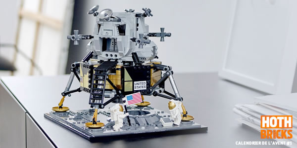 Calendrier de l'Avent #1 : Un set LEGO Creator Expert 10266 NASA Apollo 11 Lunar Lander à gagner !