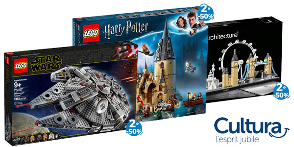 Black Friday 2019 : -50% sur le 2ème set LEGO chez Cultura