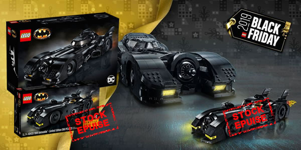 Black Friday 2019 chez LEGO : le set 76139 1989 Batmobile est disponible