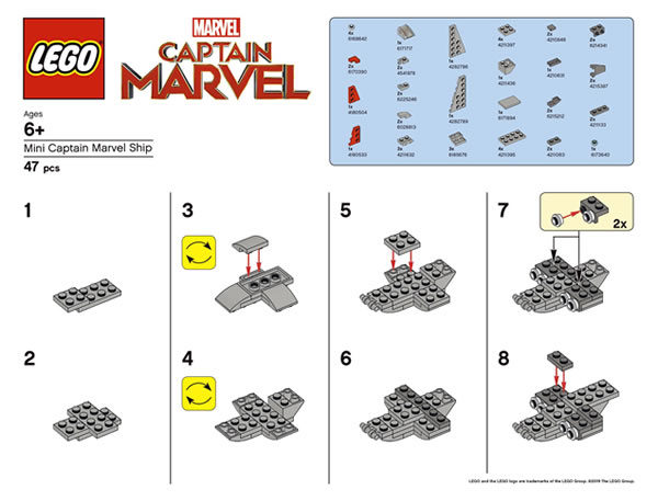 LEGO Mini Captain Marvel Ship (Version 2)