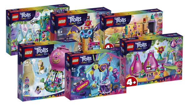 LEGO Trolls World Tour : les visuels officiels des sets prévus