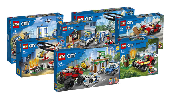 Nouveautés LEGO CITY 2020 : les visuels officiels des sets police et pompiers