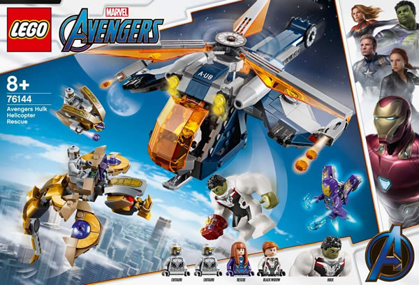 Chez LEGO : Le set 76144 Avengers Hulk Helicopter Rescue est disponible