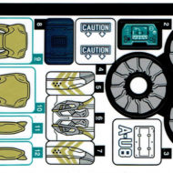 76144 lego marvel avenhgers hulk helicopter rescue sticker sheet