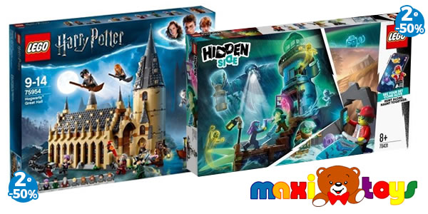 Chez Maxi Toys : 50% de réduction sur le 2ème set LEGO Harry Potter ou Hidden Side