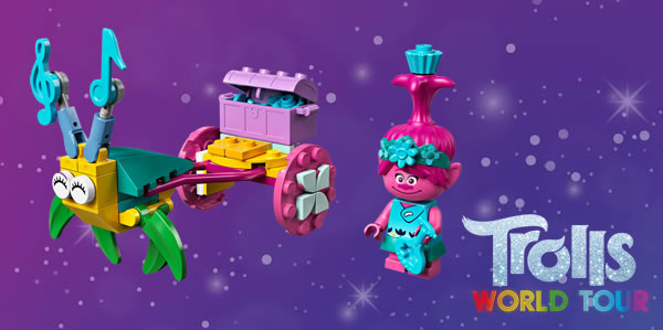 Sur le Shop LEGO : Polybag LEGO Trolls 30555 Poppy's Carriage offert dès 30 € d'achat