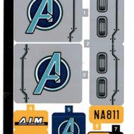 76143 lego marvel avengers truck take down sticker sheet