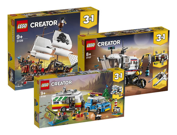 Nouveautés LEGO Creator du second semestre 2020 : quelques visuels officiels