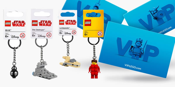 new vip keychain exchange points lego