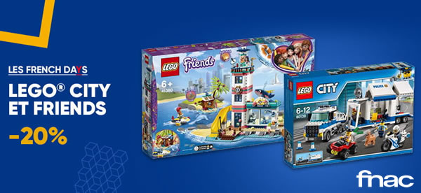 FNAC.com : 20% de réduction immédiate sur LEGO CITY et Friends