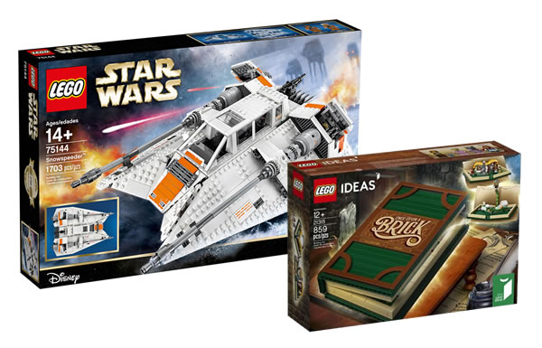 Sur le Shop LEGO : Les sets 75144 UCS Snowspeeder et 21315 Pop-up Book disponibles pour les membres VIP