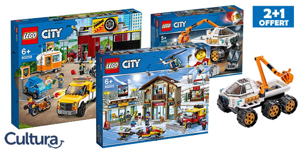 Chez Cultura : 2 sets LEGO CITY achetés, le 3ème offert