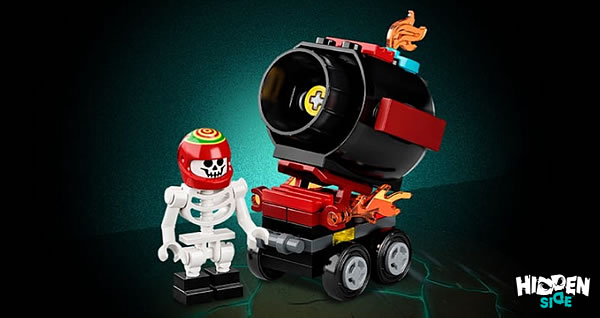 Sur le Shop LEGO : le polybag LEGO Hidden Side 30464 El Fuego's Stunt Cannon est offert dès 35 € d'achat