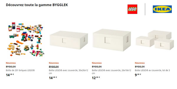 LEGO | IKEA BYYGLEK : les produits sont disponibles