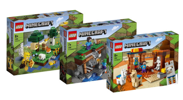 new lego minecraft 21165 bee farm 21166 abandoned mine 2021 1