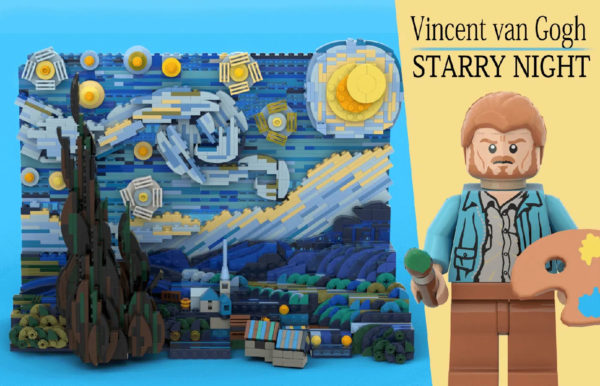 lego ideas vincent van gogh starry night approved project