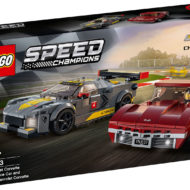 76903 Chevrolet Corvette C8-R Race car and 1968 Chevrolet Corvette