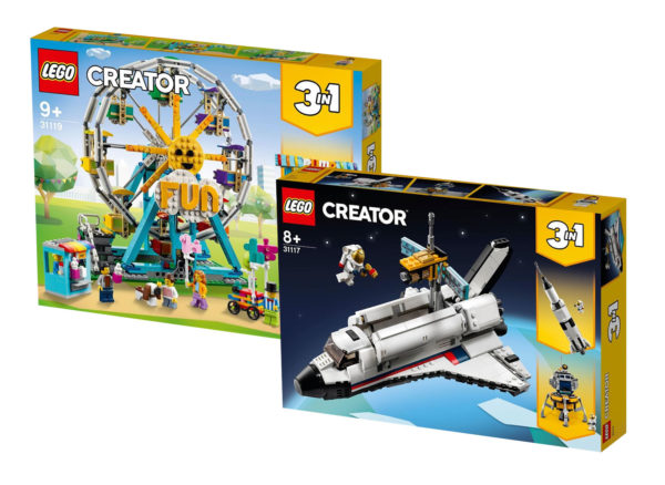 new lego creator ferris wheel space shuttle 2021